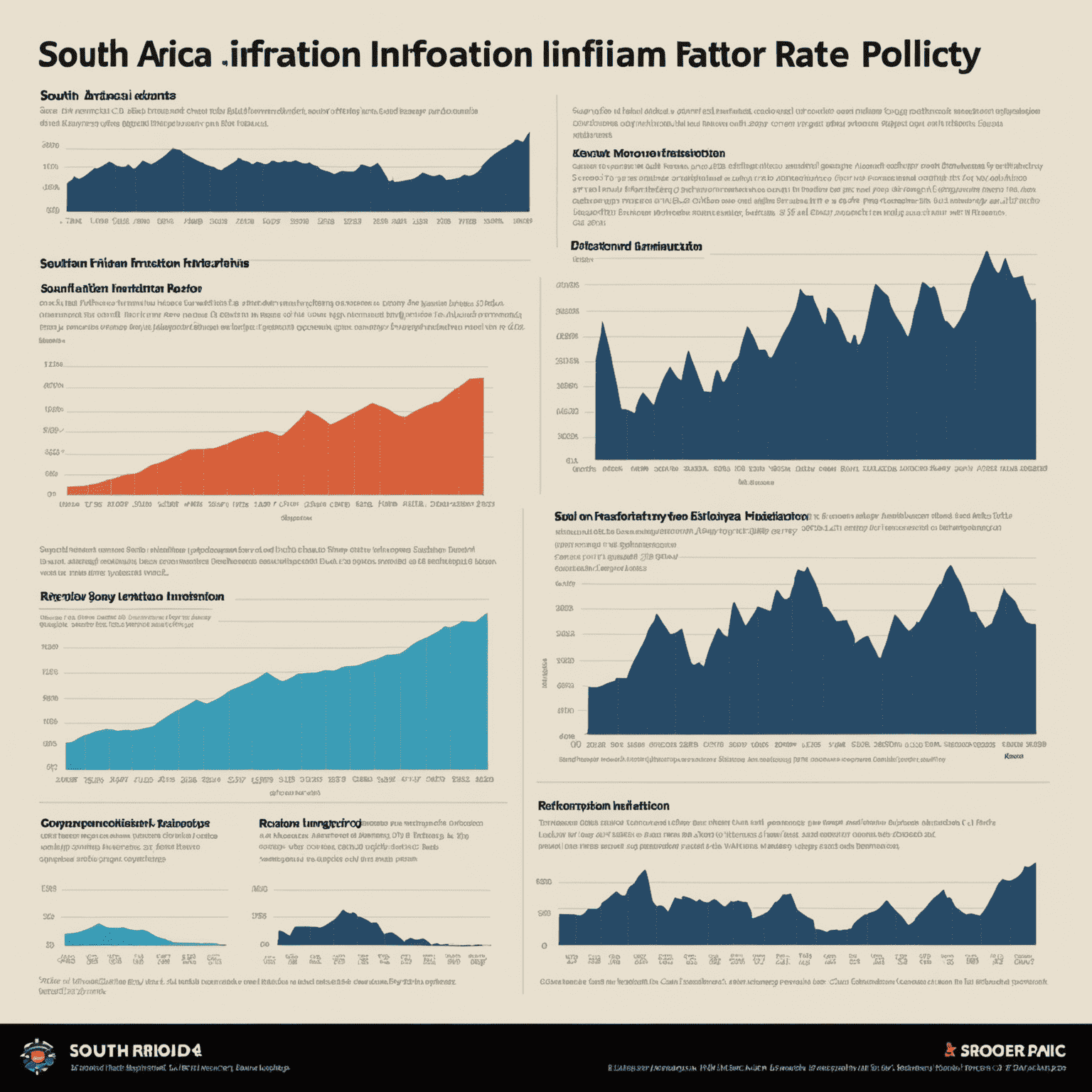 Infographic showing South African inflation rates over time with key monetary policy decisions highlighted